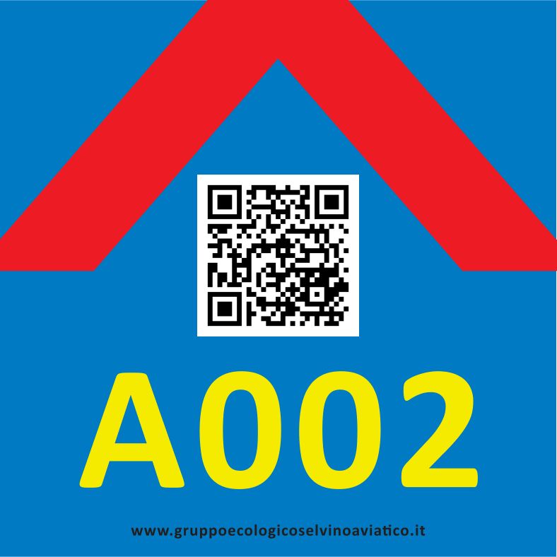Cartello QR code sul territorio – A002